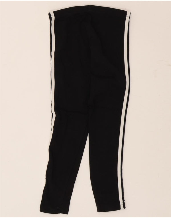 Leggings Adidas Bambina 7-8 Anni Cotone Nero