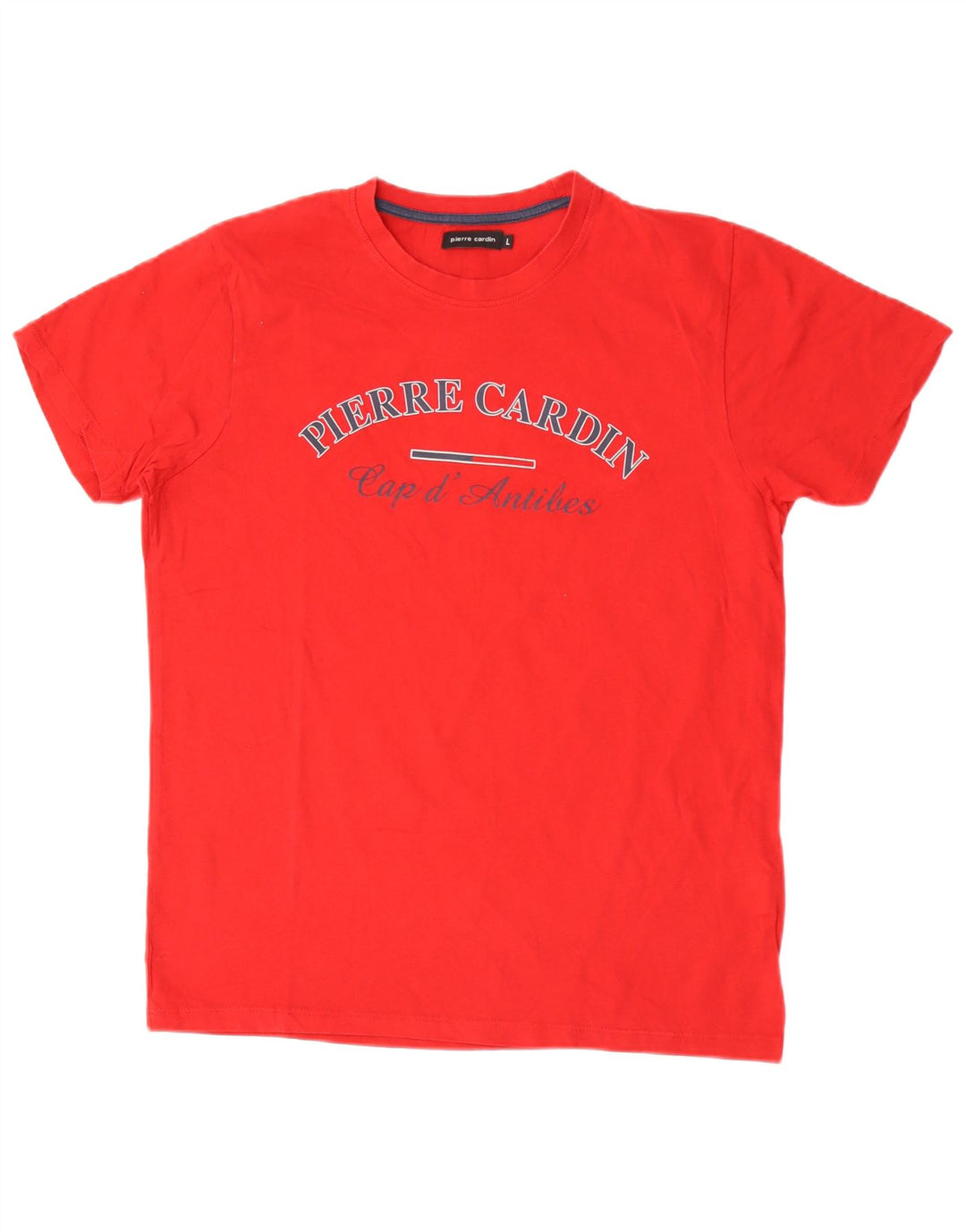 T-shirt grafica da uomo Pierre Cardin Top grande in cotone rosso