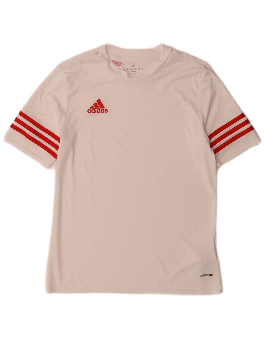 T-shirt Adidas da ragazzo Climalite 13-14 anni XL poliestere bianco