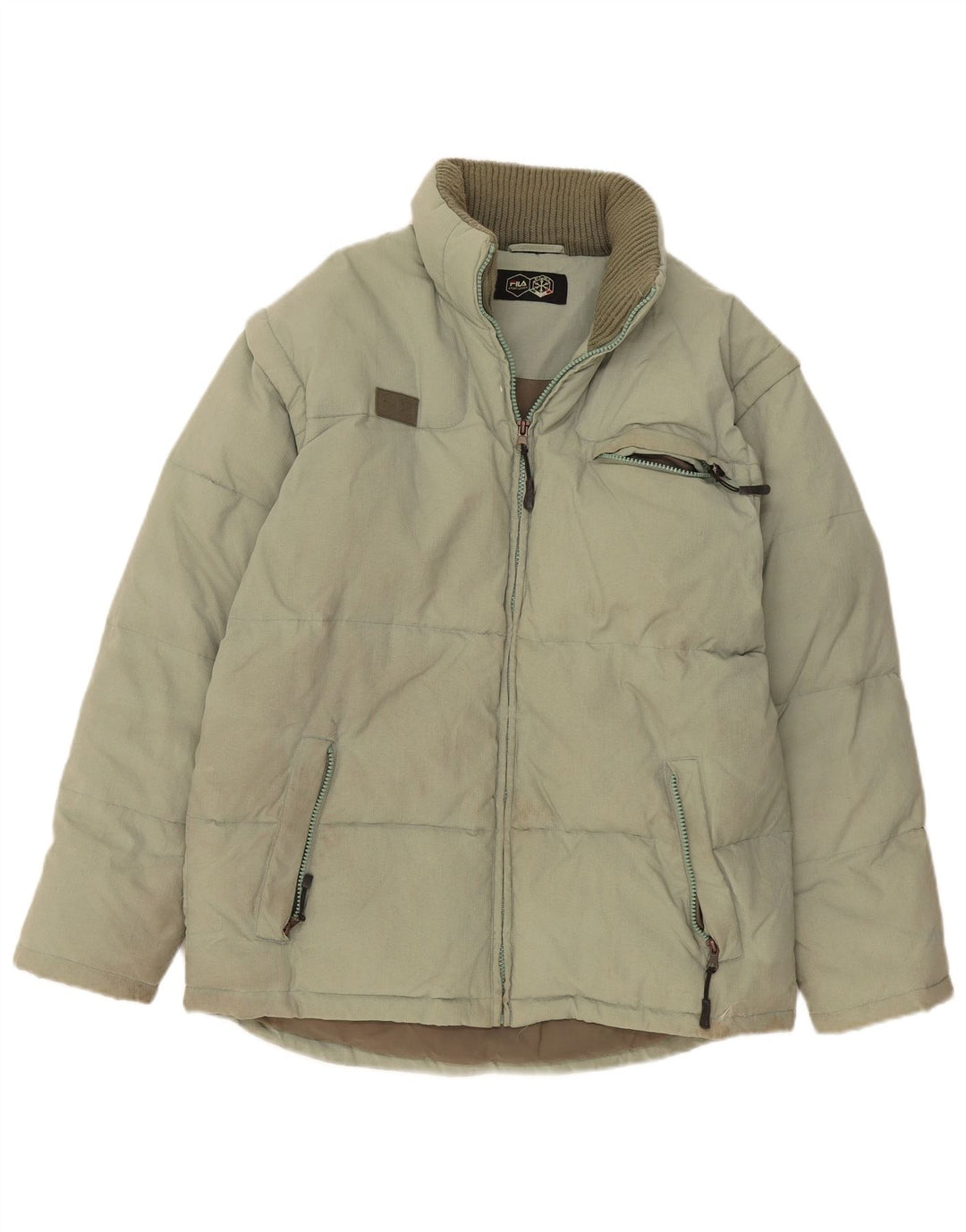 Giacca imbottita da uomo Fila UK 36 Small Verde Poliammide