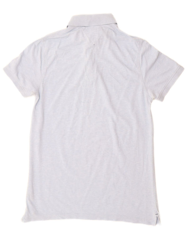 Polo da uomo slim fit Tommy Hilfiger in cotone blu medio
