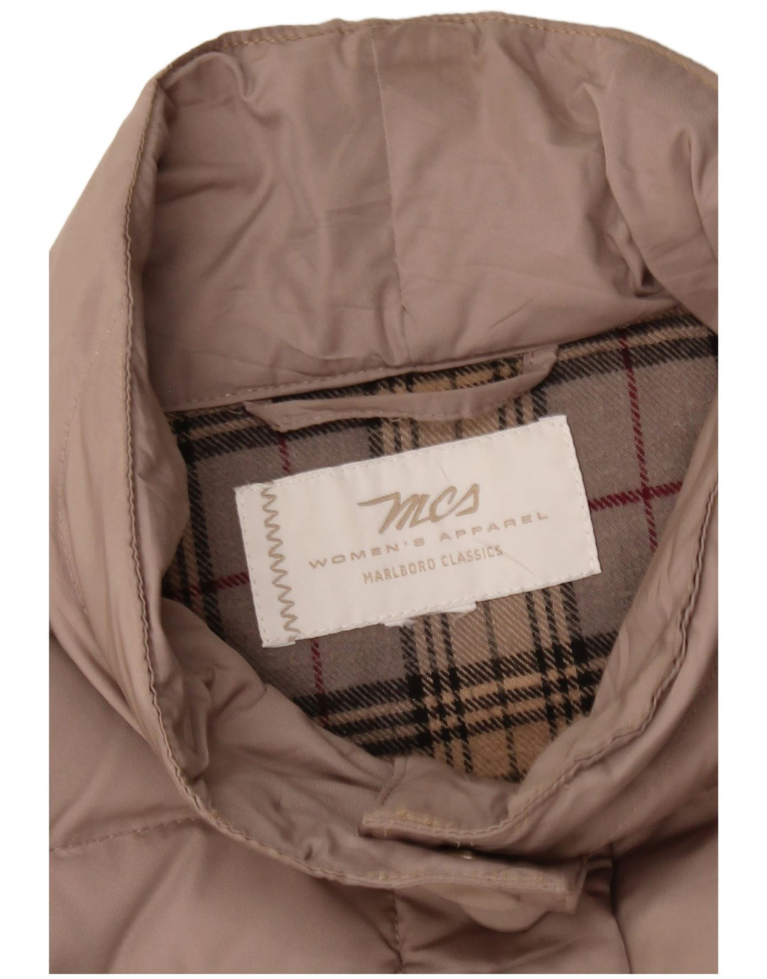 MARLBORO CLASSICS Giacca imbottita da donna UK 16 Large Beige