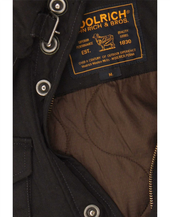 Giacca militare da uomo Woolrich UK 38 nylon nero medio