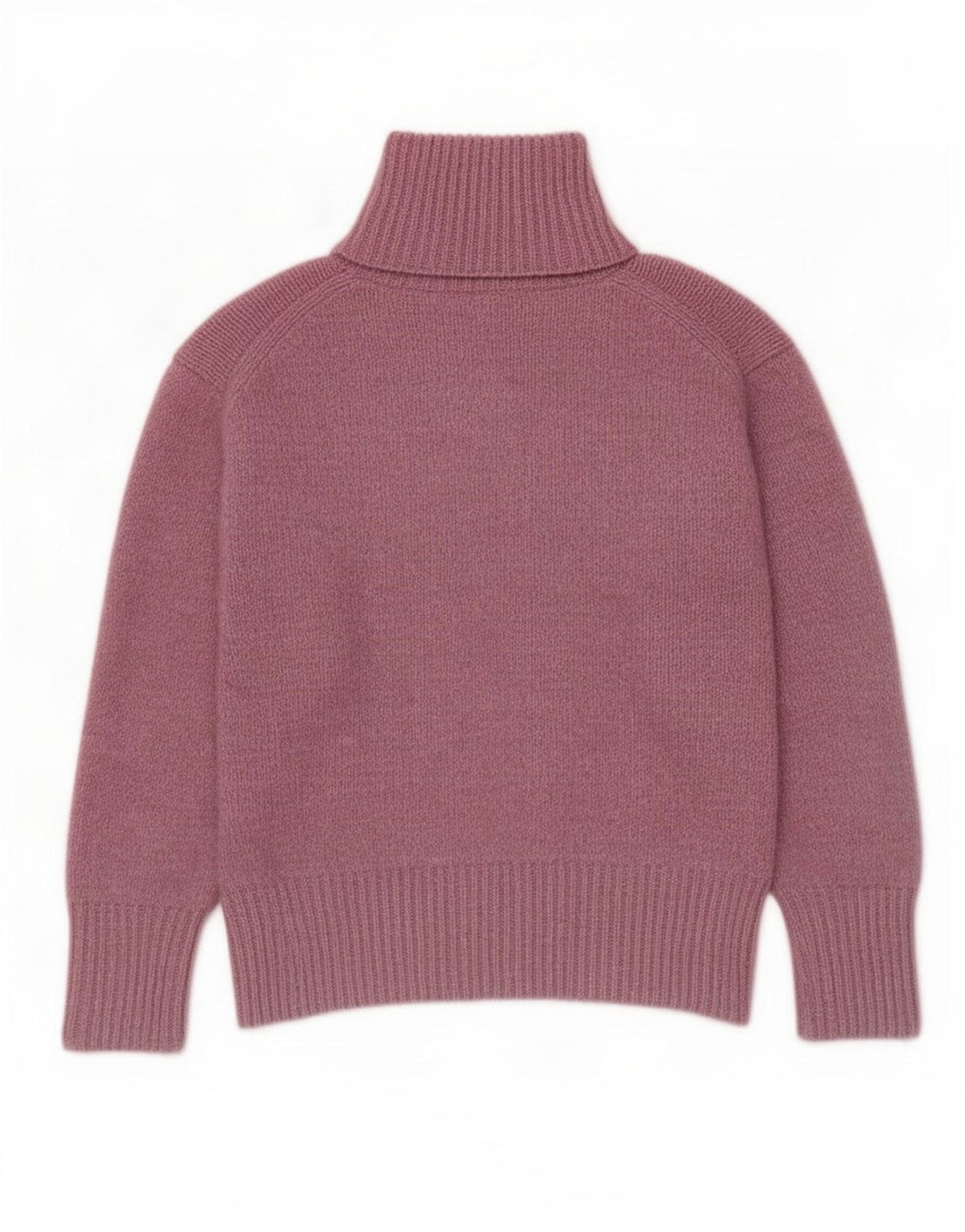 Maglione maglione oversize con collo alto da donna Zara UK 14 Poliestere rosa medio