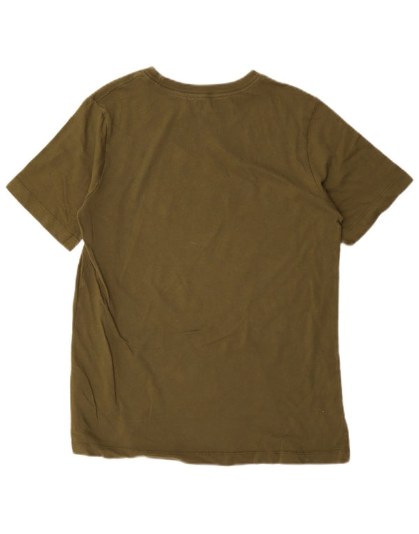 T-shirt grafica da ragazzo Nike Top 13-14 anni XL cotone kaki