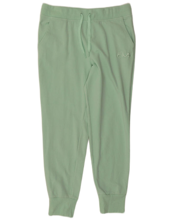 Fila Pantaloni da tuta da donna Joggers UK 14 Large Verde Cotone