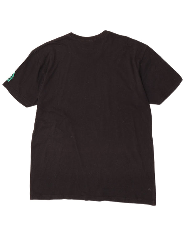 T-shirt grafica da uomo Reebok Top XL in cotone nero sportivo