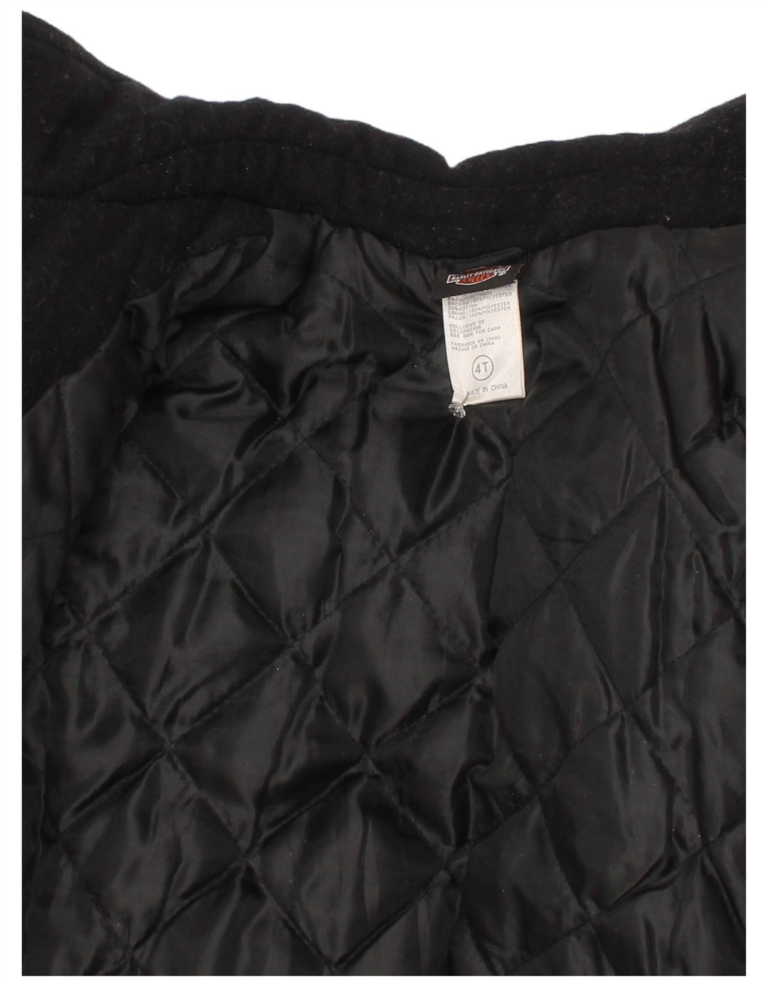 Giacca college grafica per ragazzi Harley Davidson 3-4 anni color block blu navy