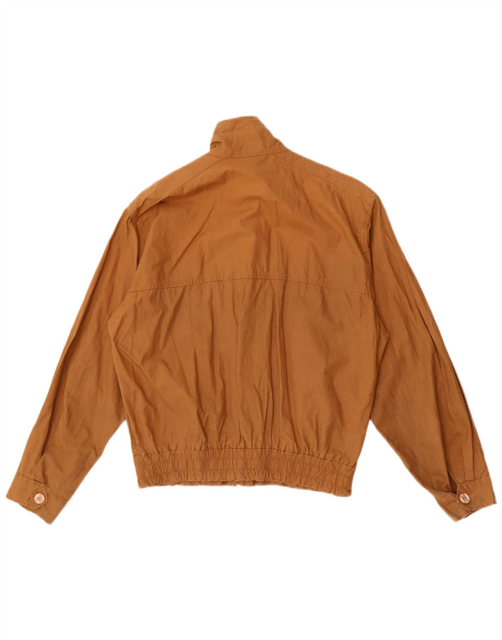 Giubbotto bomber vintage da donna IT 44 marrone medio