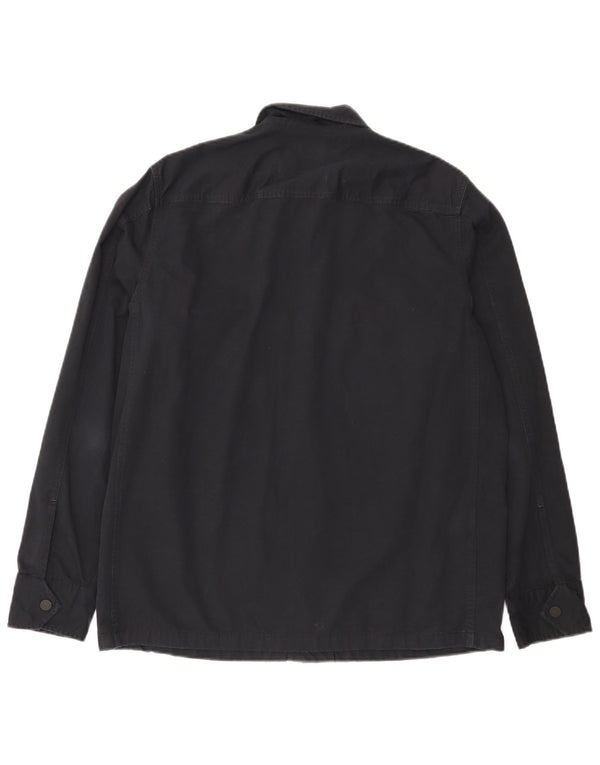 Giacca utilitaria da uomo Hugo Boss UK 36 piccola in cotone blu navy