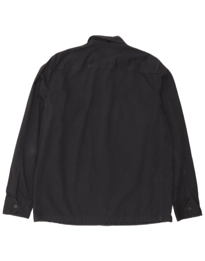 Giacca utilitaria da uomo Hugo Boss UK 36 piccola in cotone blu navy