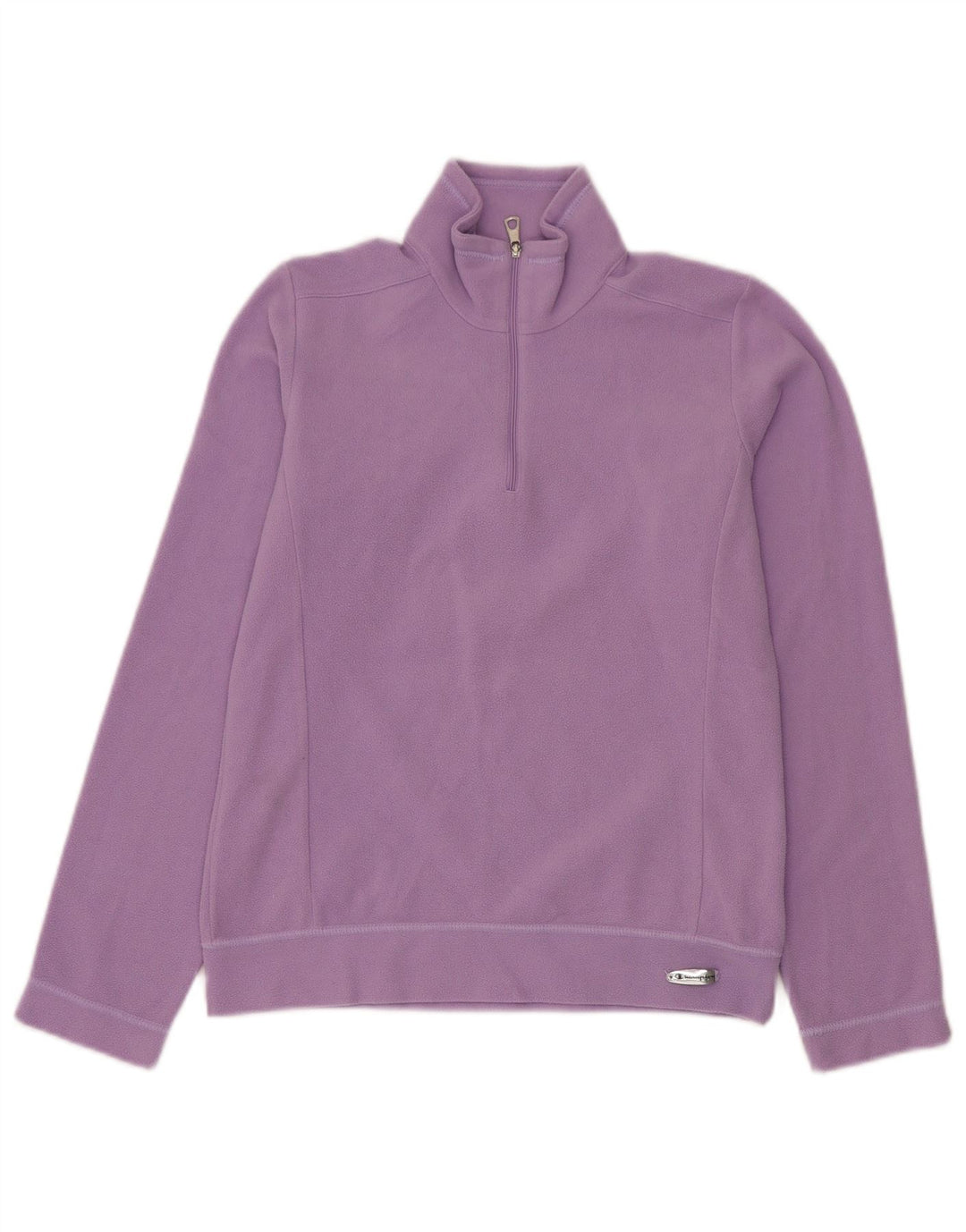 Maglione in pile da donna con collo e zip Champion UK 10 piccolo poliestere viola
