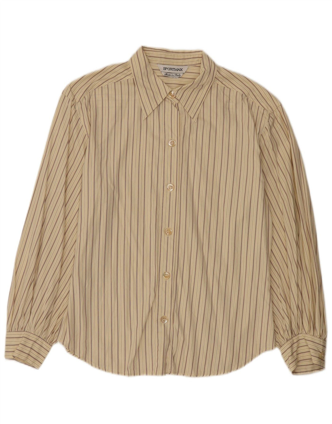 Camicia da donna Sportmax UK 12 a righe beige medio
