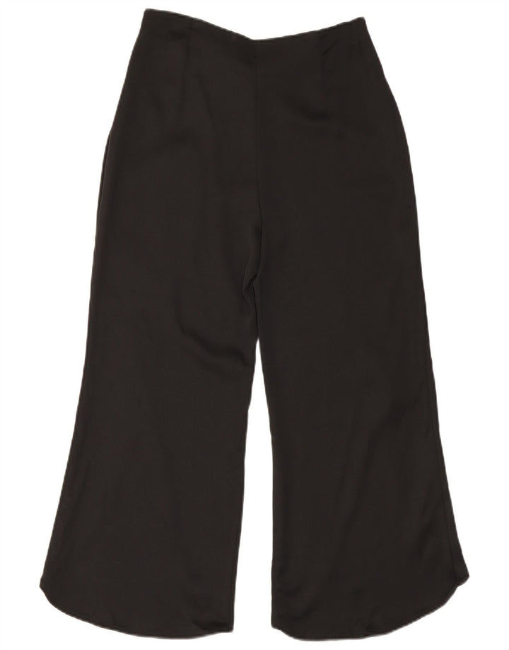Pantaloni corti da donna Zara a gamba larga piccoli W28 L23 poliestere nero