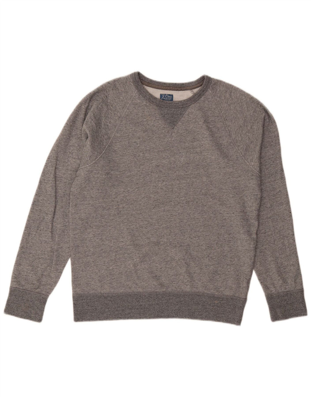 Felpa da uomo J. Crew Maglione piccolo cotone chiazzato grigio