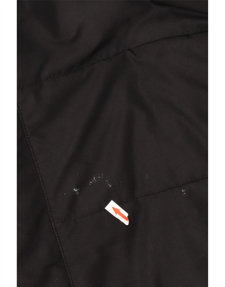 Cappotto imbottito con cappuccio da donna Jack Wolfskin UK 12/14 poliestere nero medio