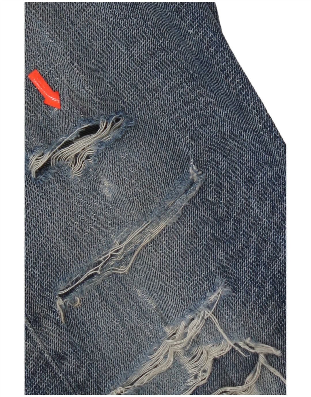 Levi's Uomo 505 Jeans dritti invecchiati W33 L30 Cotone blu