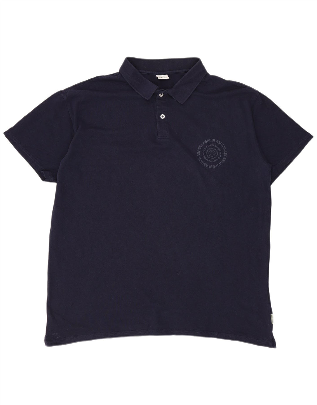 Polo da uomo ASPESI 2XL in cotone blu navy
