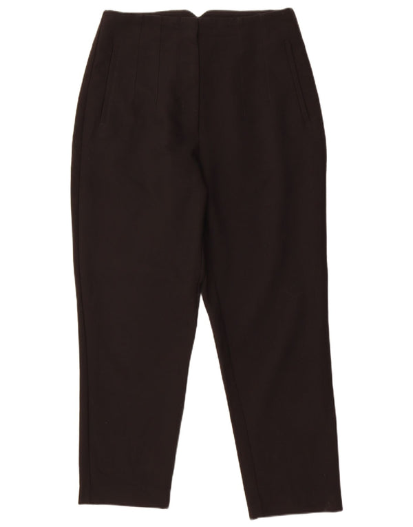 Pantaloni da abito affusolati Zara da donna grandi W30 L27 poliestere nero