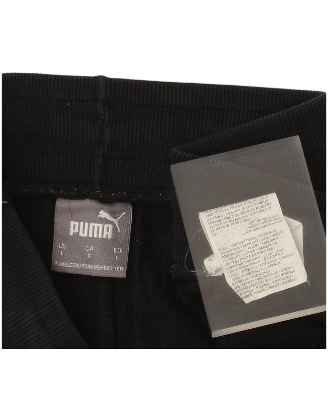 Pantaloni da tuta grafica da uomo Puma Joggers Large Nero Colourblock
