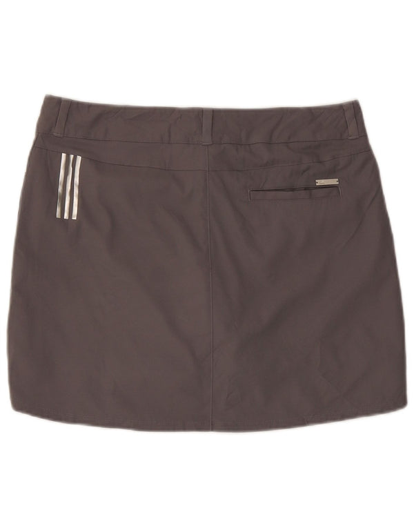 Minigonna da donna Adidas UK 14 grande W32 poliestere grigio