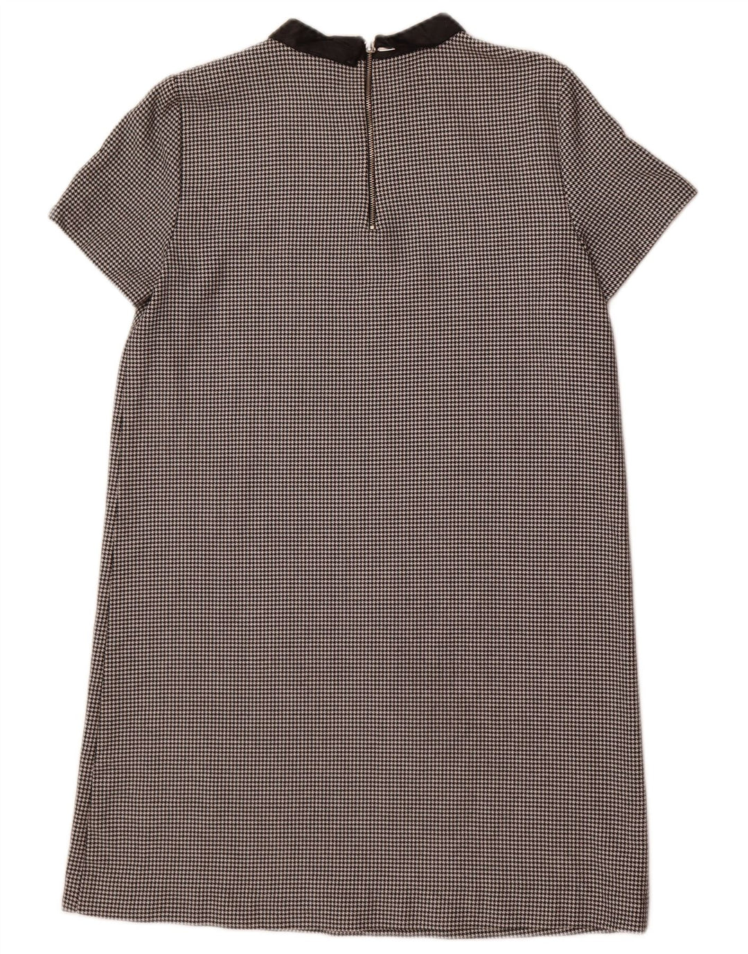 Abito a trapezio da donna Zara UK 14 medio nero pied de poule