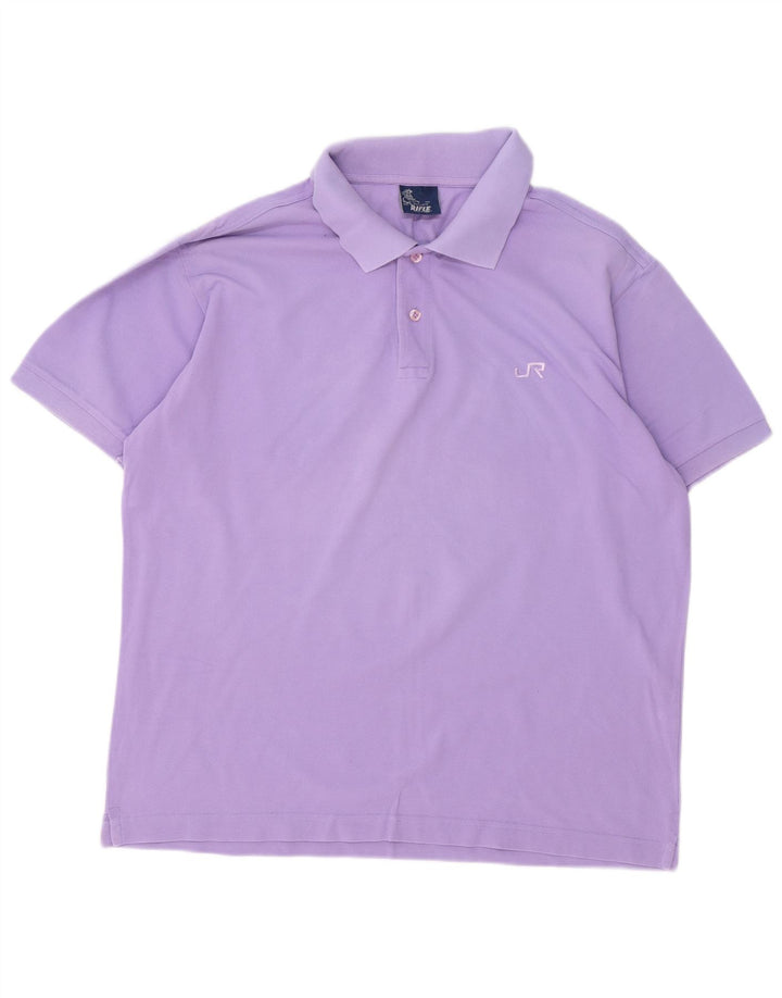 Polo da uomo Rifle Large in cotone viola