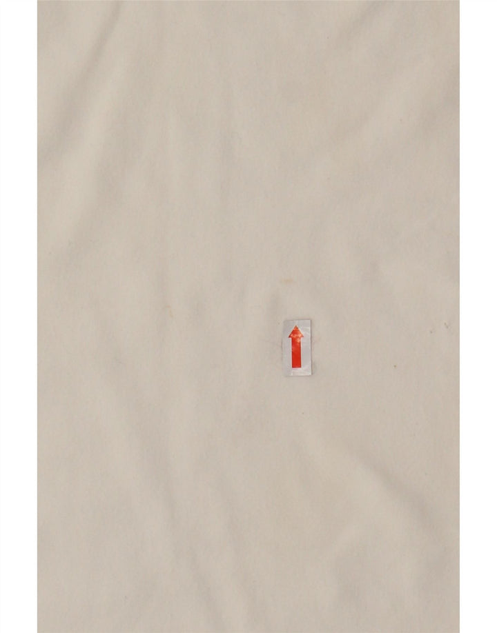 THINK PINK Polo grafica da donna UK 8 piccola in cotone bianco