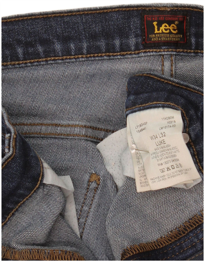 Jeans Lee Luke Slim da uomo W34 L32 in cotone blu