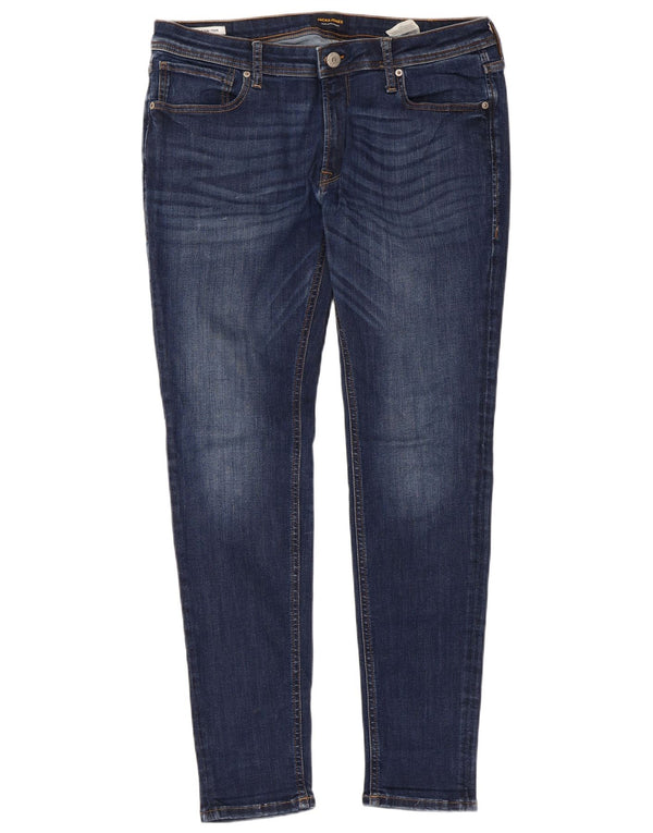 Jeans skinny Tom da uomo Jack & Jones W36 L32 cotone blu navy