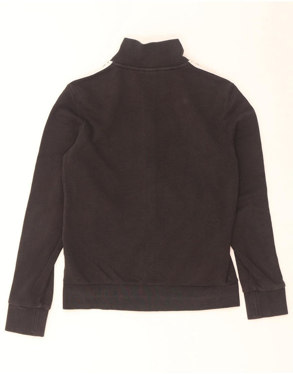 Giacca da ginnastica da donna Adidas UK 8/10 piccola in cotone nero