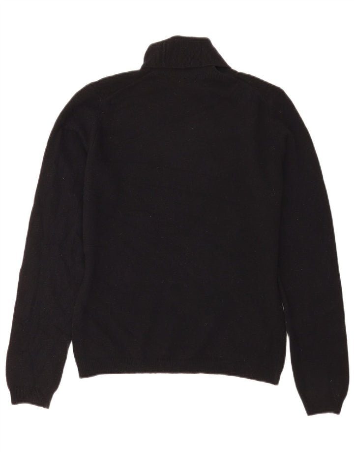 Maglione maglione a collo alto da donna Benetton UK 12 medio nero