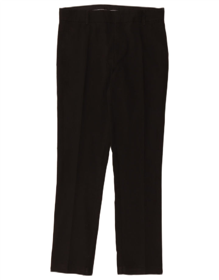 Pantaloni da abito slim Marks & Spencer da ragazzo 12-13 anni W28 L27 poliestere nero