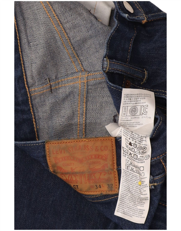 Levi's Uomo 501 CT Jeans dritti W34 L32 Cotone Blu