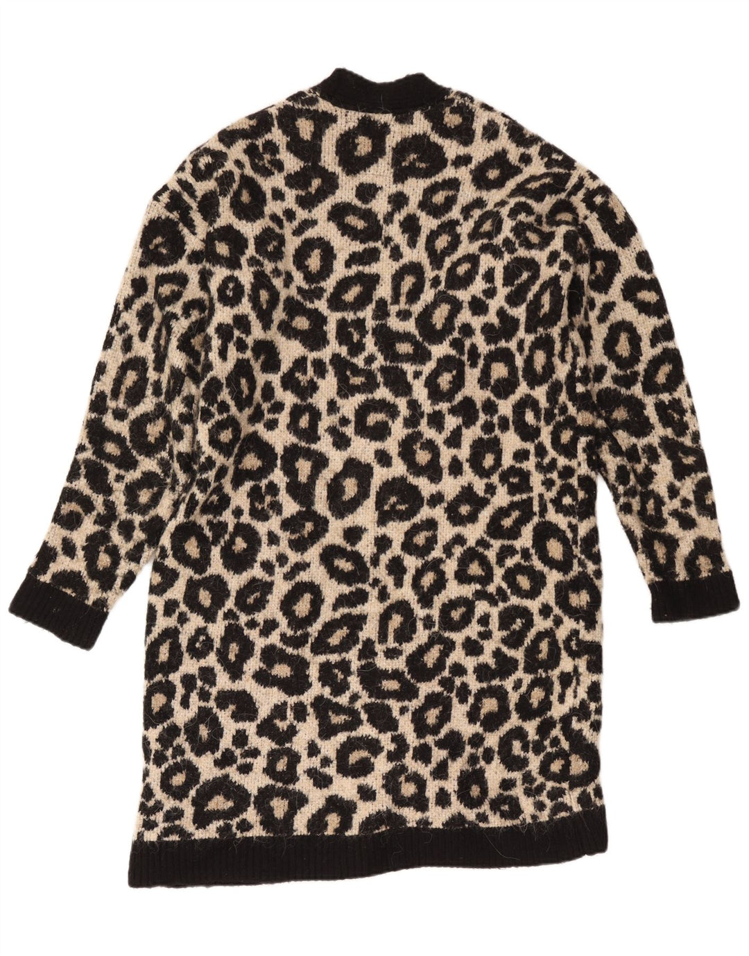 Maglione cardigan lungo oversize da donna Superdry UK 10 piccolo nero