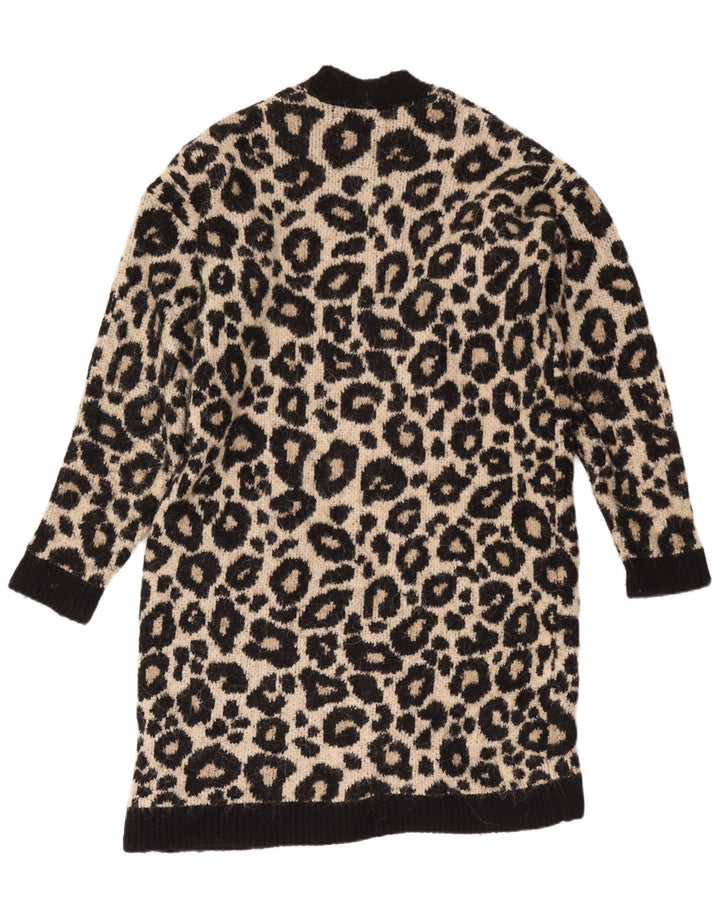 Maglione cardigan lungo oversize da donna Superdry UK 10 piccolo nero