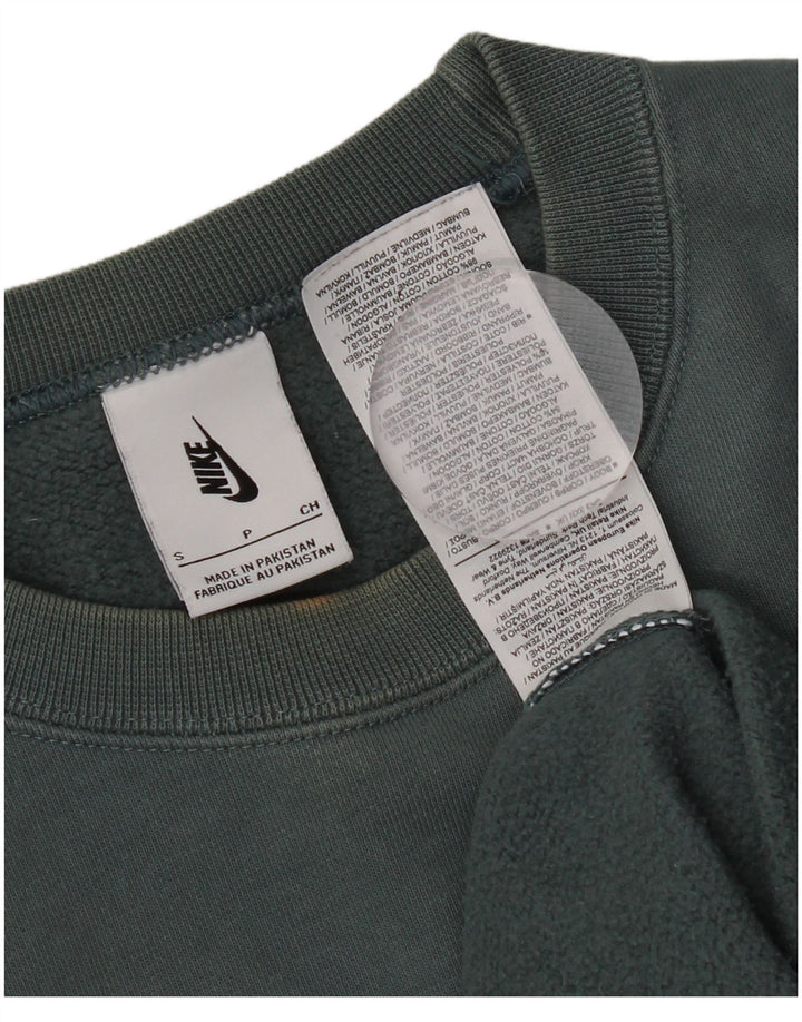 Felpa Nike Uomo Maglione Piccolo Blu Cotone