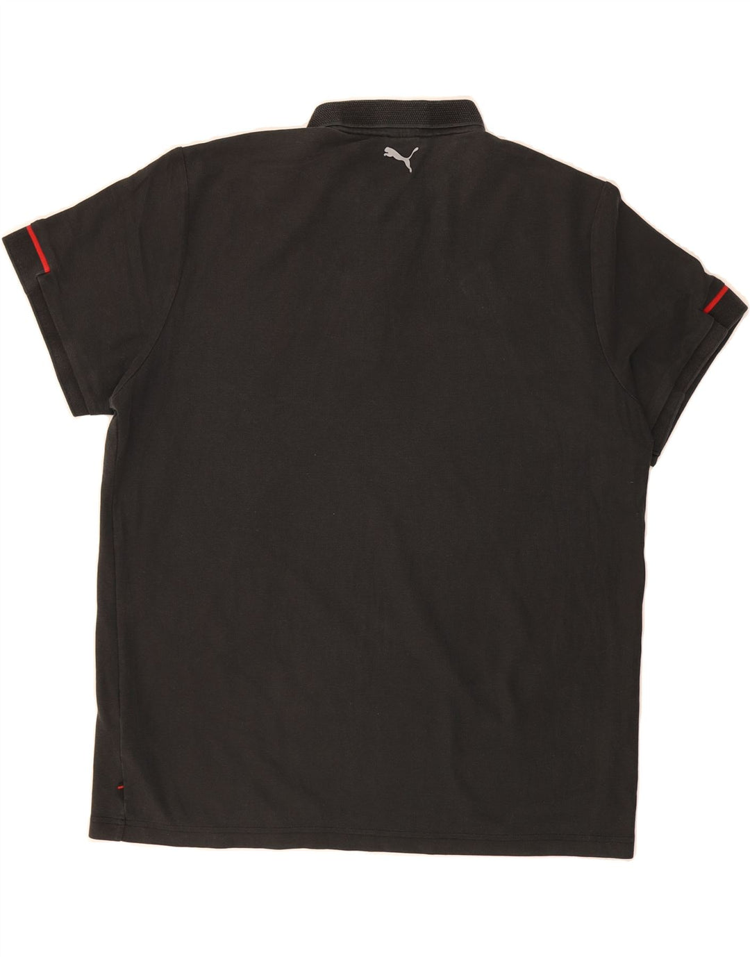 PUMA Mens Polo Shirt 2XL Black Cotton Vintage Puma and Second-Hand Puma from Messina Hembry 