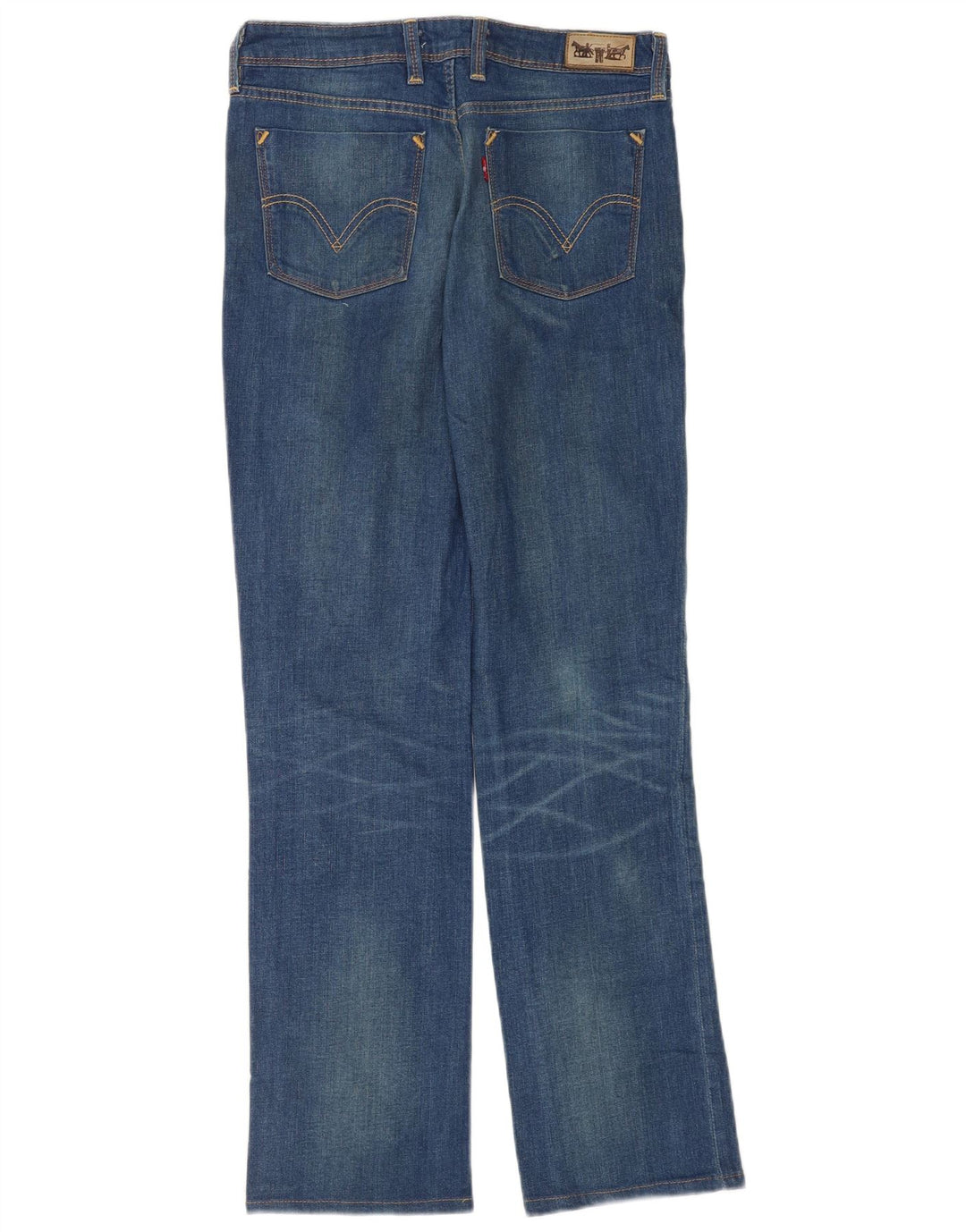Jeans dritti 627 da donna Levi's W31 L34 cotone blu