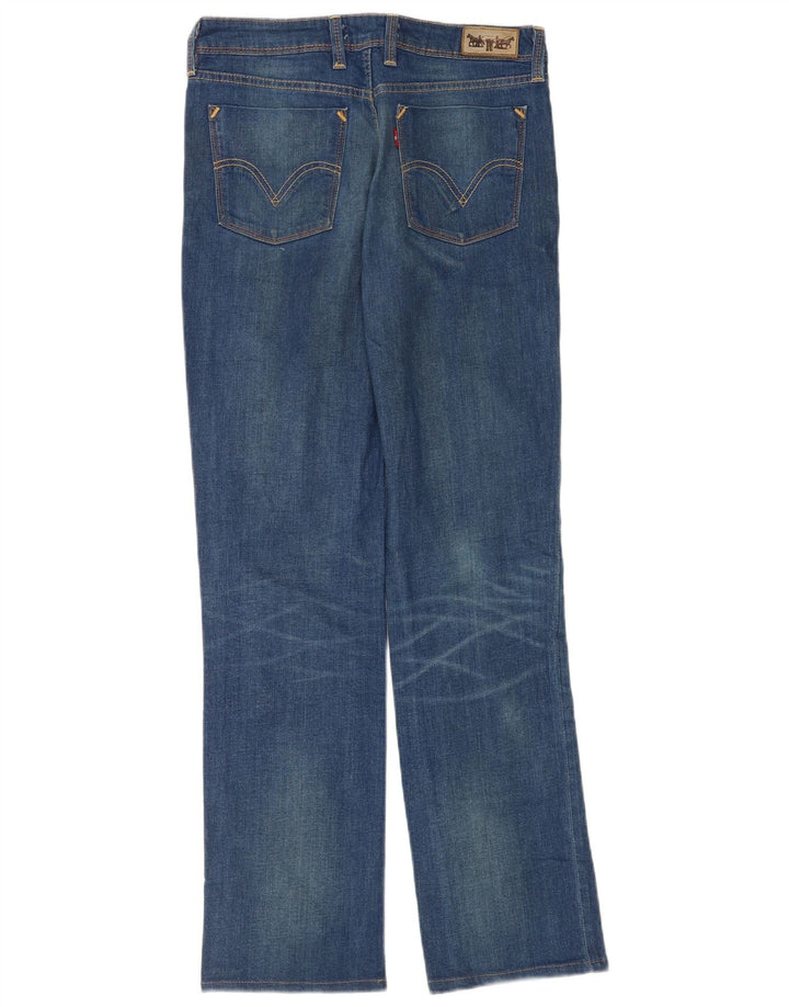 Jeans dritti 627 da donna Levi's W31 L34 cotone blu