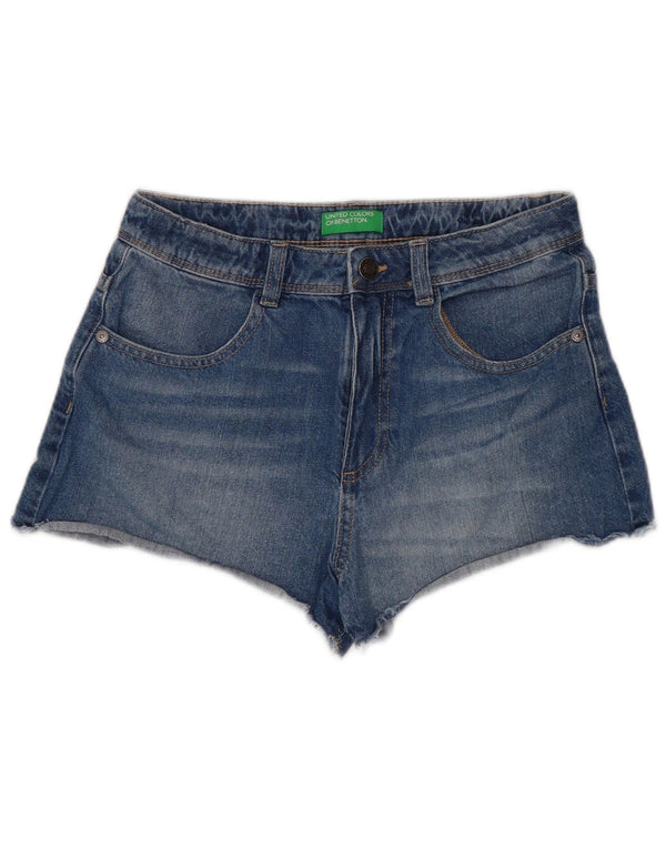 Pantaloni caldi in denim per ragazze Benetton 11-12 anni 2XL W26 cotone blu