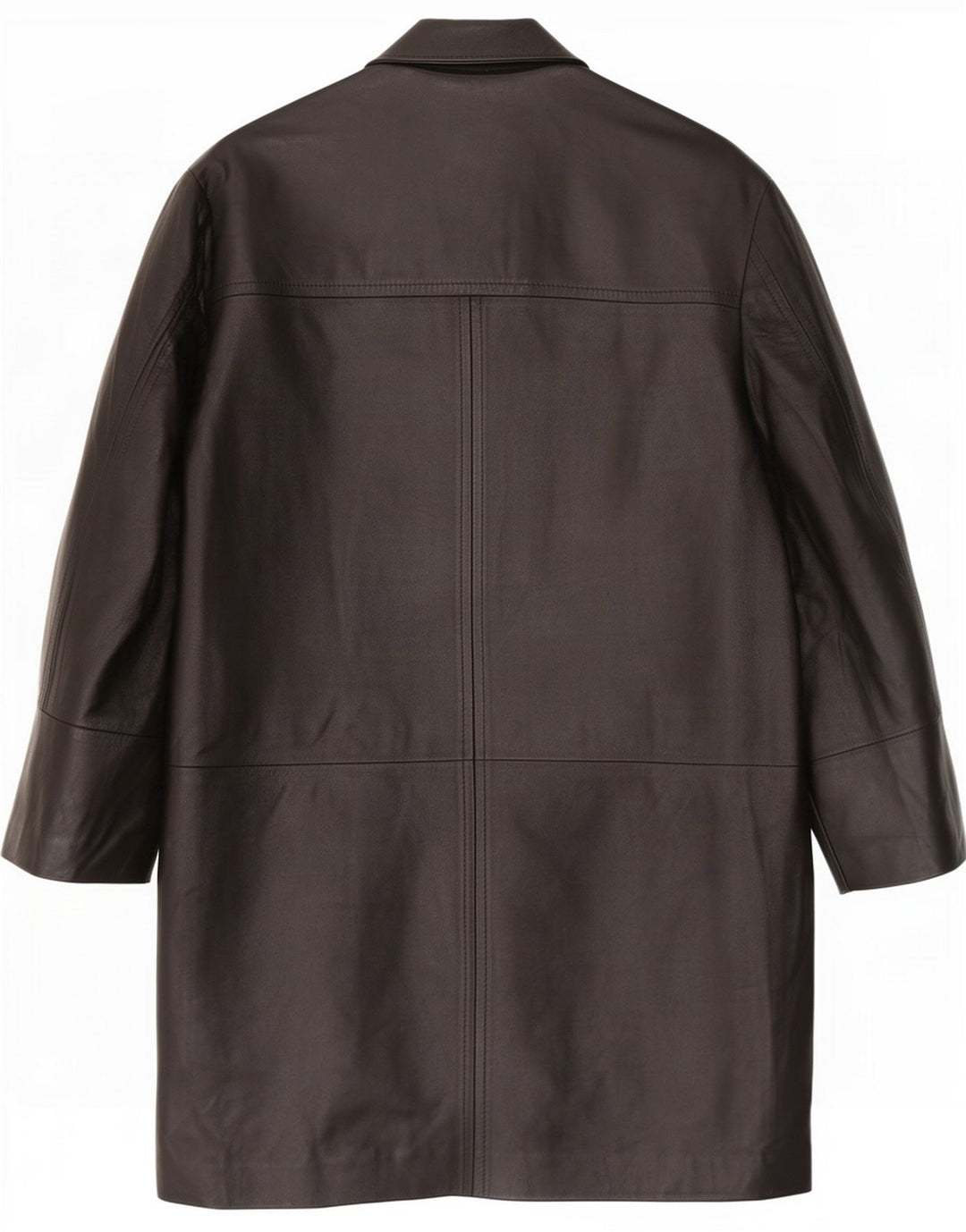 Cappotto in pelle da uomo vintage IT 48 Medio Nero