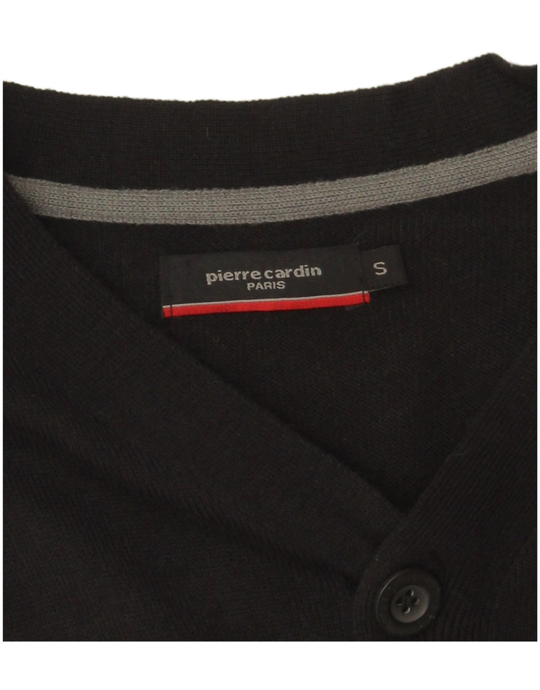 Maglione cardigan da uomo Pierre Cardin piccolo acrilico nero