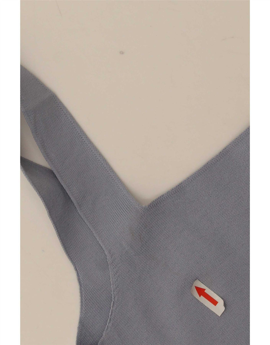 Abito sottoveste senza maniche da donna Zara UK 12 Poliestere blu medio