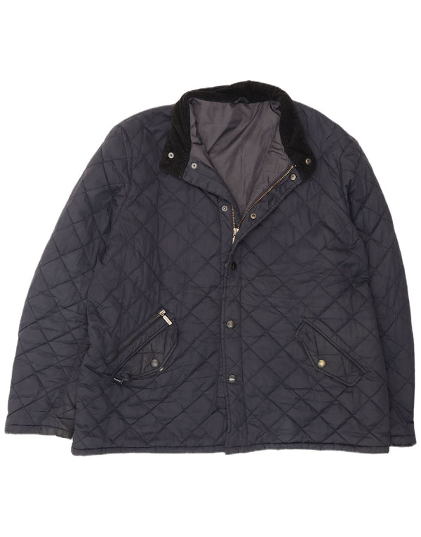 Giacca trapuntata da uomo Barbour UK 44 2XL poliestere blu navy
