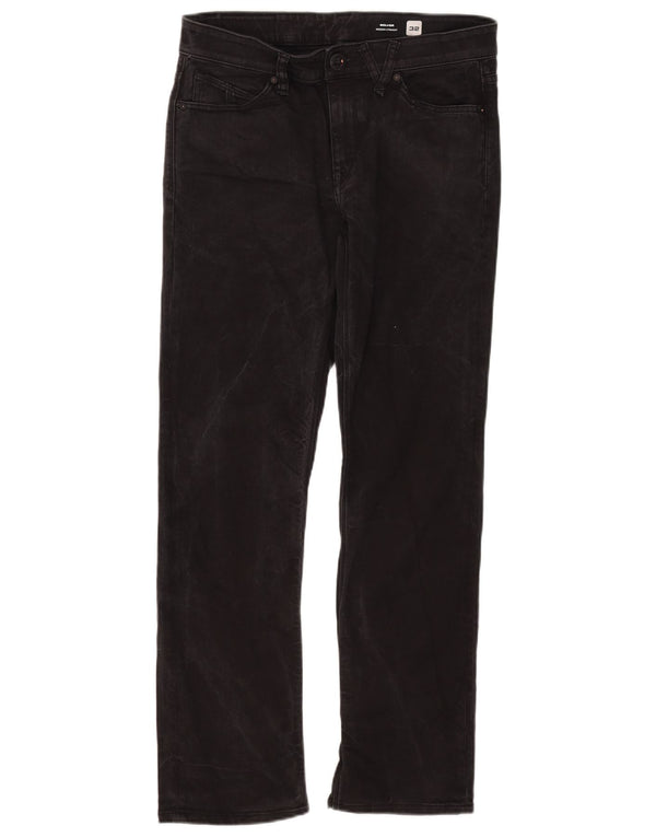 Jeans dritti Solver da uomo Volcom W32 L30 cotone nero