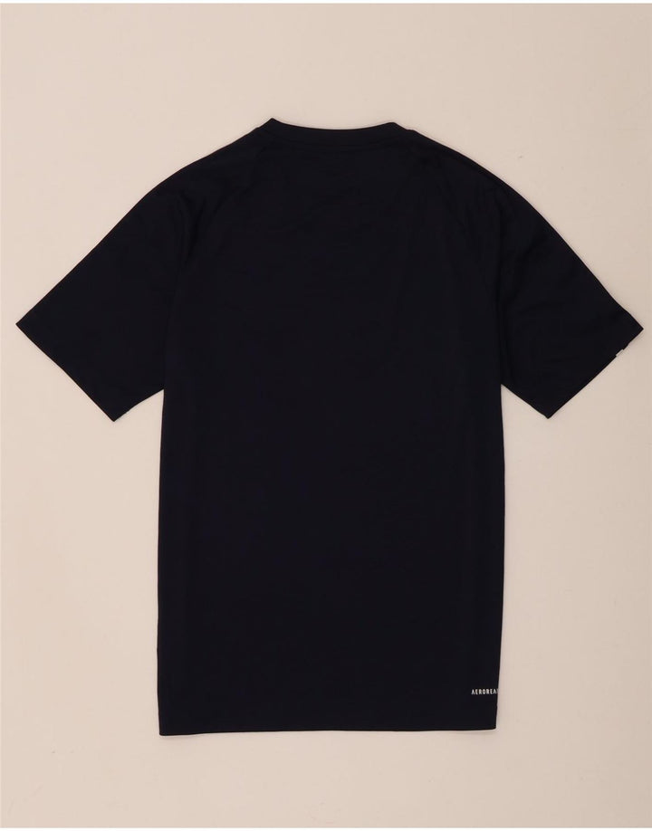Maglietta Adidas Aeroready da uomo, piccola, in poliestere blu navy