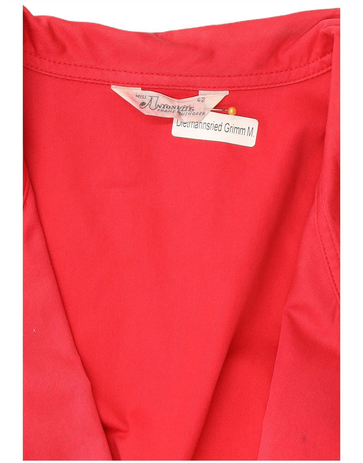 Maglione cardigan doppiopetto vintage da donna IT 42 rosa medio