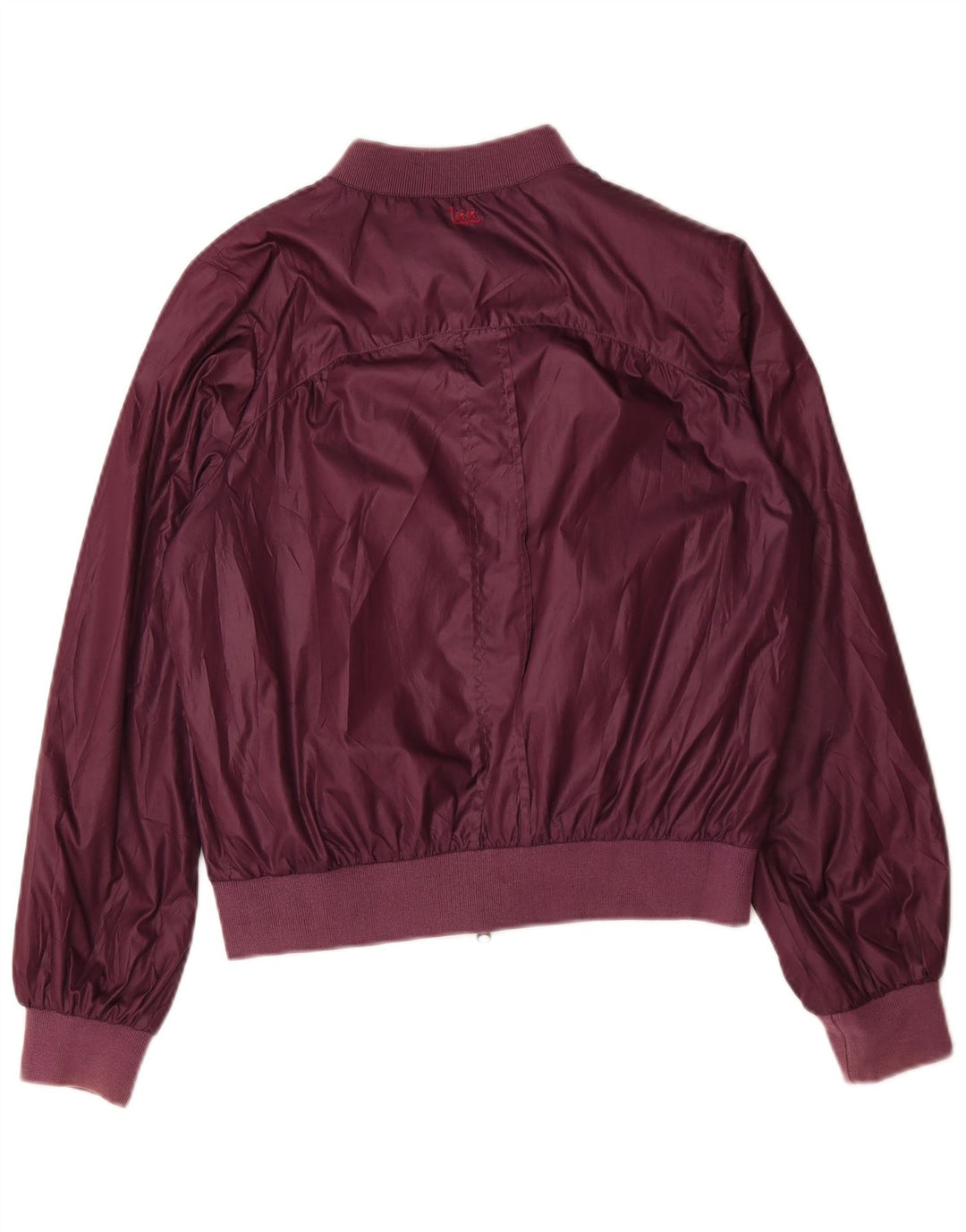 Giubbotto bomber grafico da donna Lee UK 14 Poliestere bordeaux medio