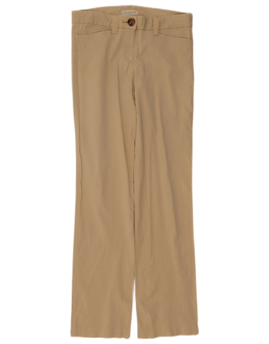 Pantaloni casual dritti da donna Massimo Dutti W30 L32 Beige